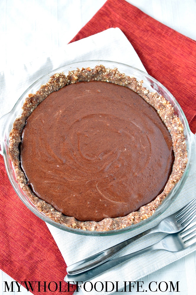 Chocolate Almond Butter Mousse Pie