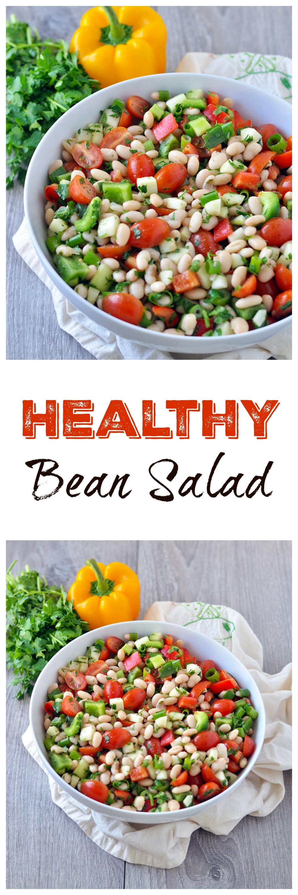 Super Easy Bean Salad with Veggies - My Whole Food Life