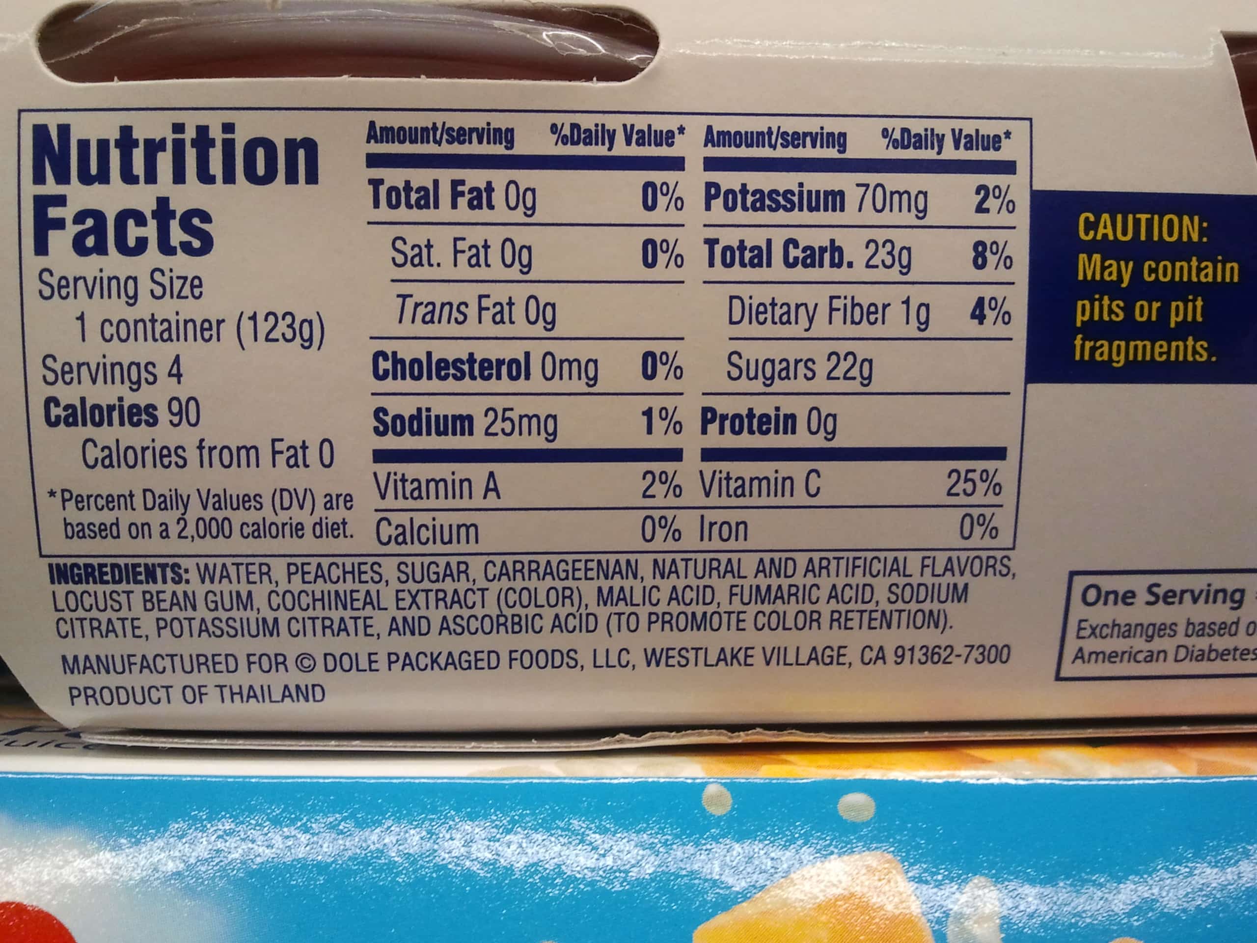 Dole Pineapple Fruit Cups Nutrition Facts - Besto Blog