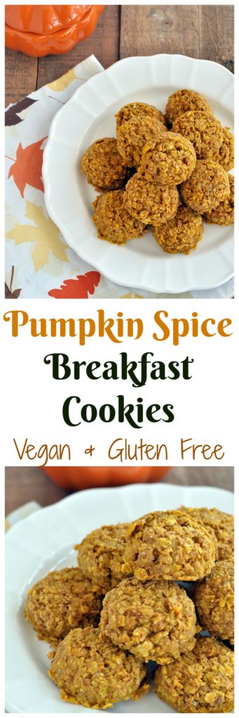 Pumpkin Spice Breakfast Cookies