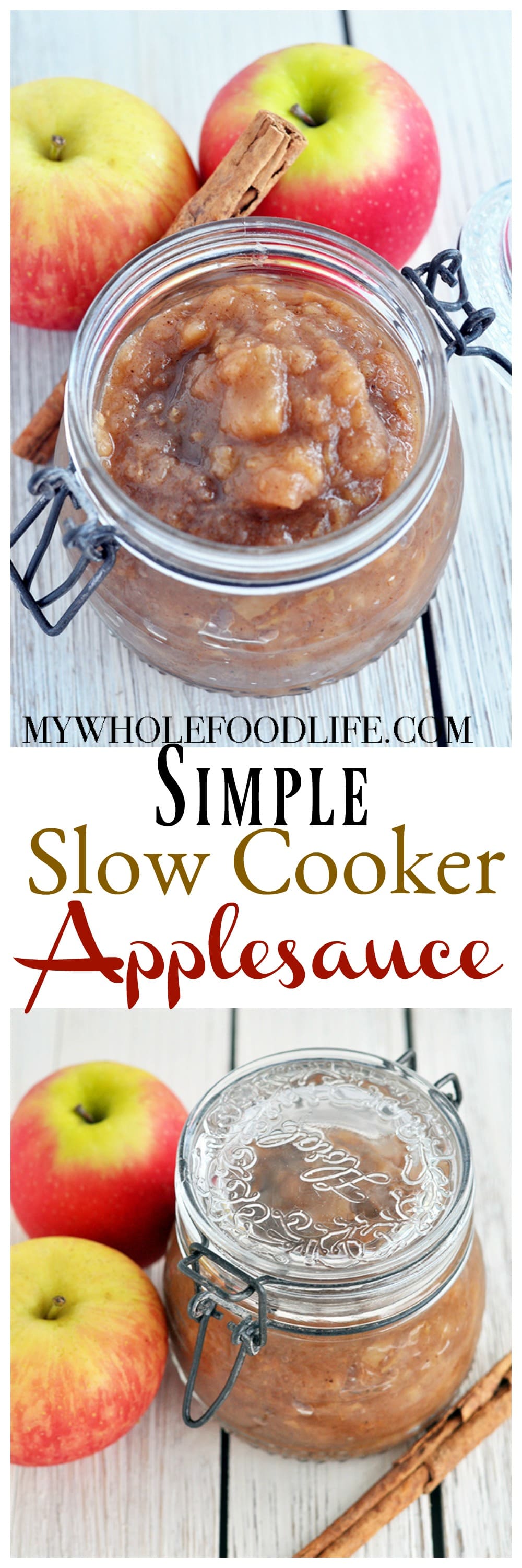 Crock Pot Applesauce (Vegan, Gluten Free, Paleo) - My Whole Food Life