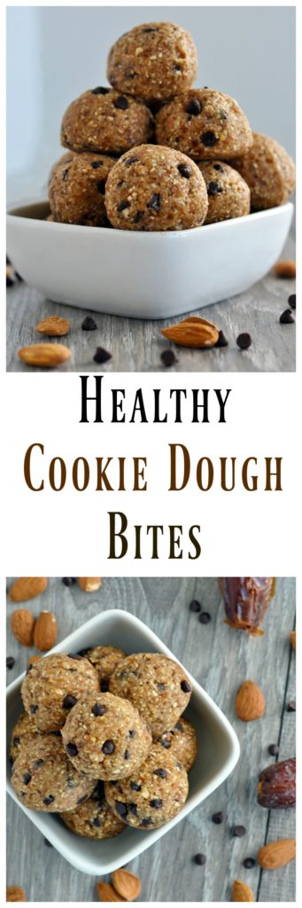 Healthy No Bake Cookie Dough Bites
