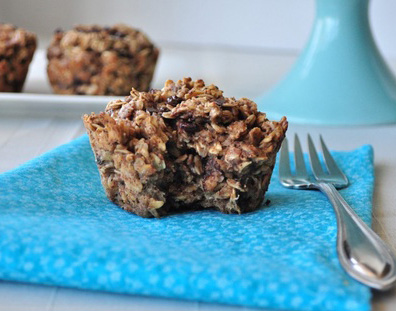 Almond Butter Chocolate Chip Baked Oatmeal