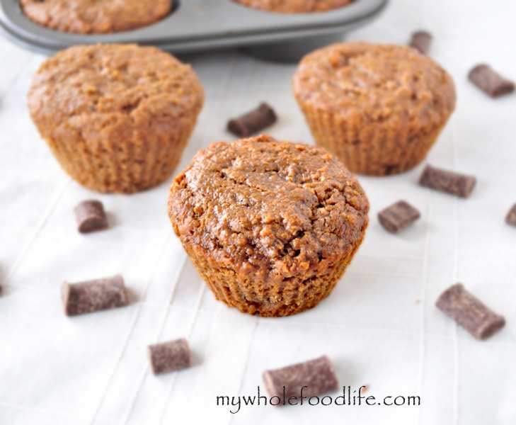 Gluten Free Chocolate Chip Gingerbread Muffins - My Whole Food Life
