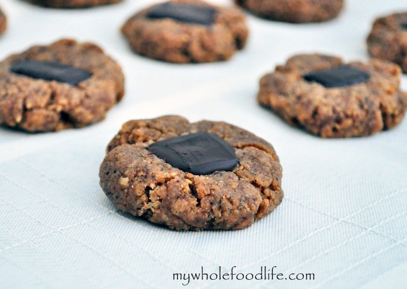 Peanut Butter Chocolate Thumbprints - My Whole Food Life