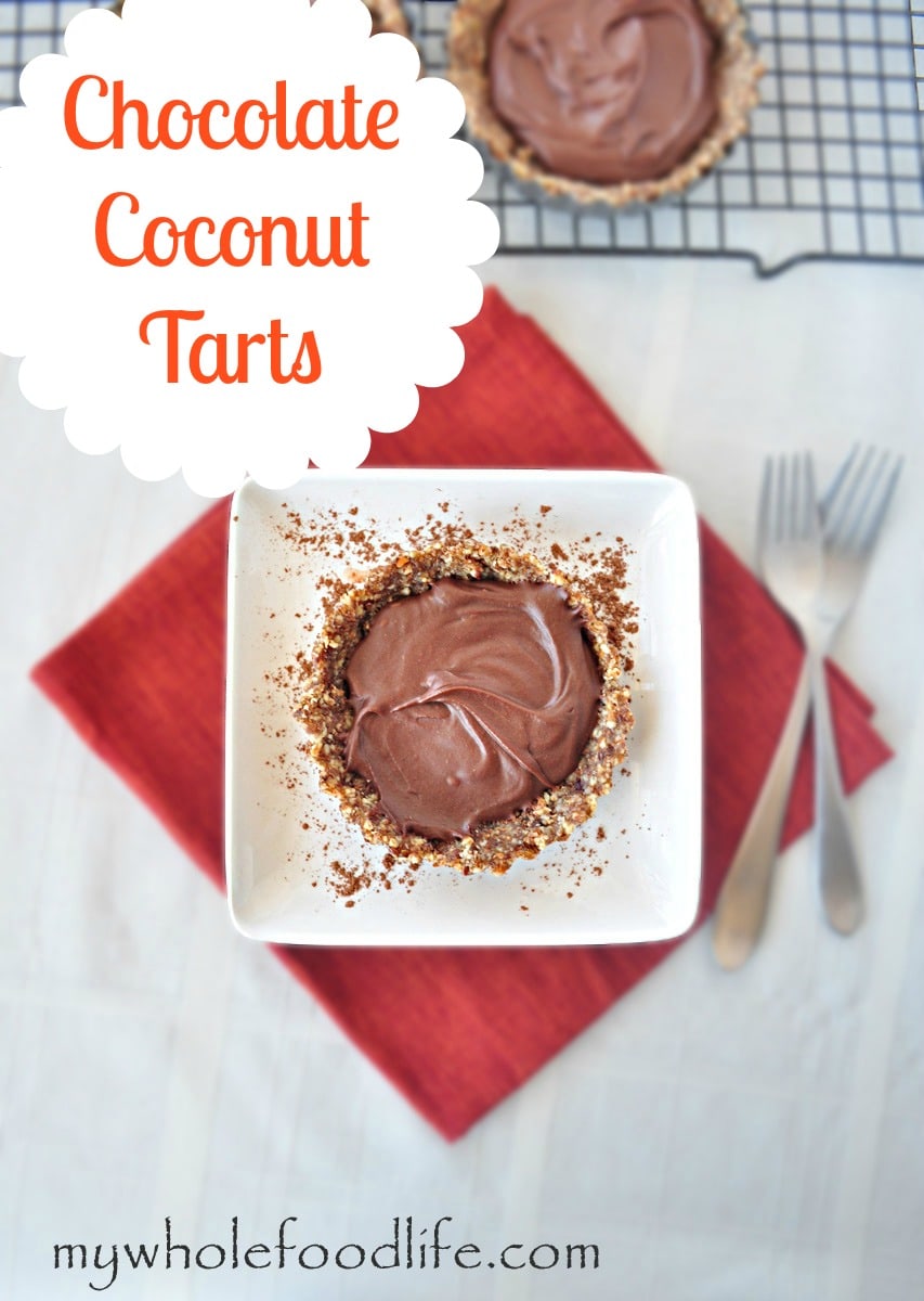 Chocolate Coconut Tarts - My Whole Food Life