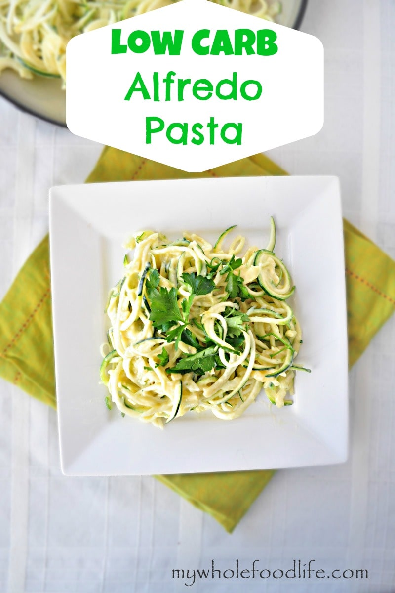 Vegan Alfredo Zucchini Pasta - My Whole Food Life 1
