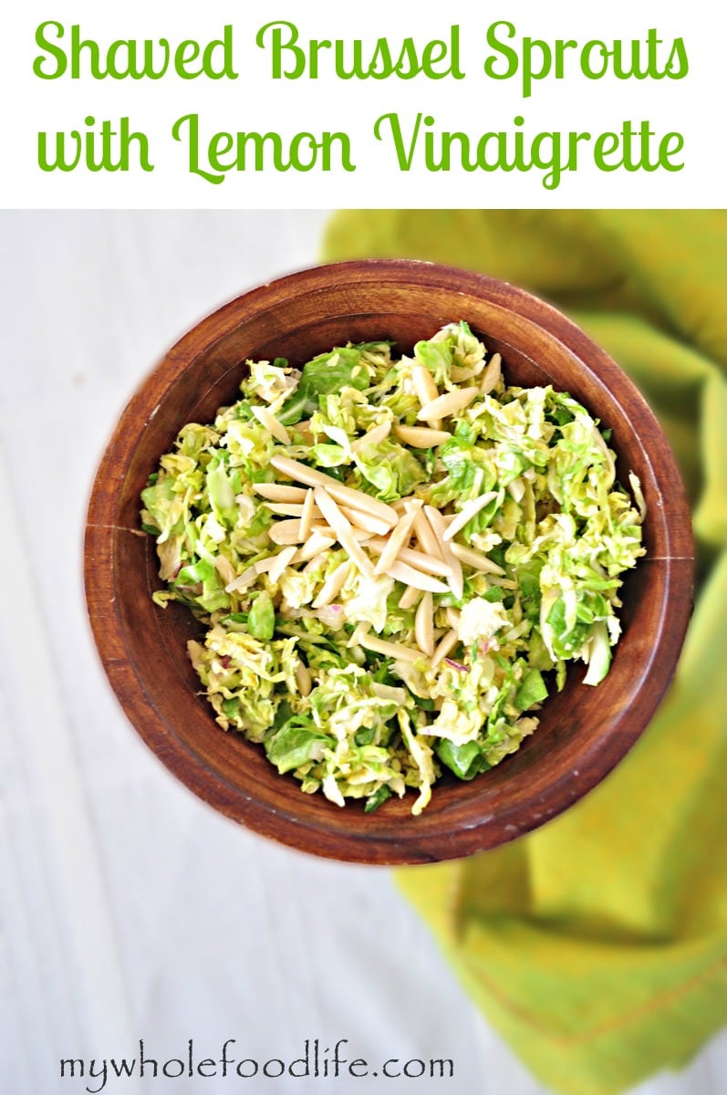 Shaved Brussel Sprout Salad - My Whole Food Life 1