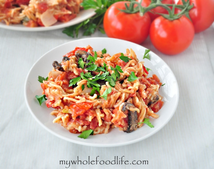 Crock Pot Spaghetti & Vegetables- My Whole Food Life