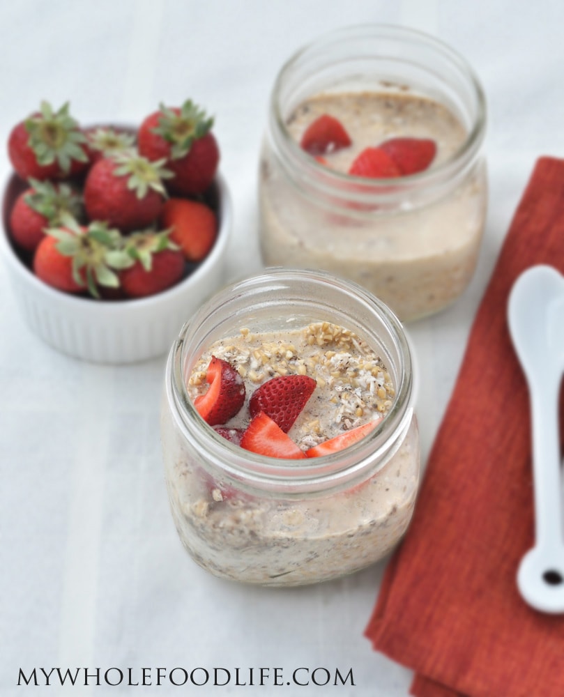 Coconut Strawberry Overnight Oats - My Whole Food Life
