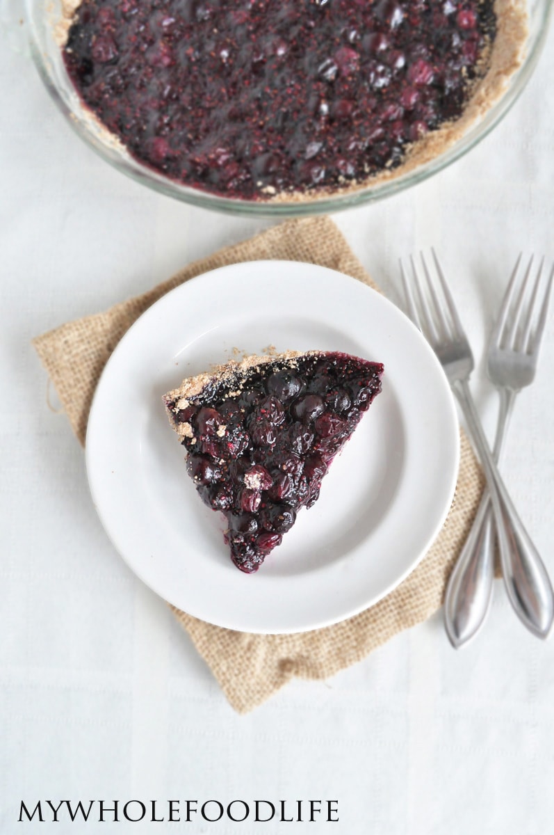 Healthy Blueberry Pie - My Whole Food Life