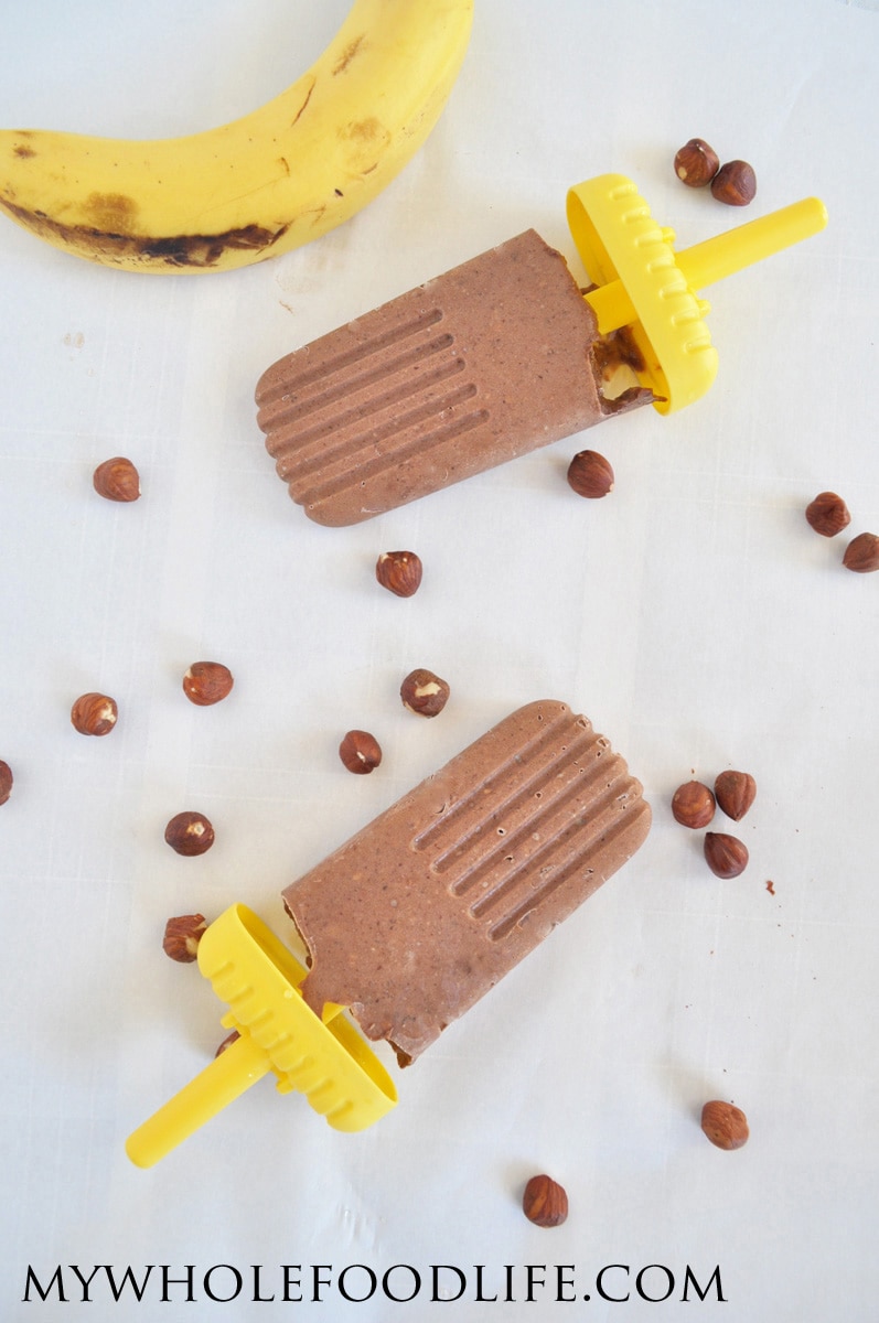 Banana Nutella Popsicles - My Whole Food Life