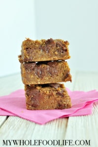 Flourless Blondies (Vegan And Gluten Free) - My Whole Food Life