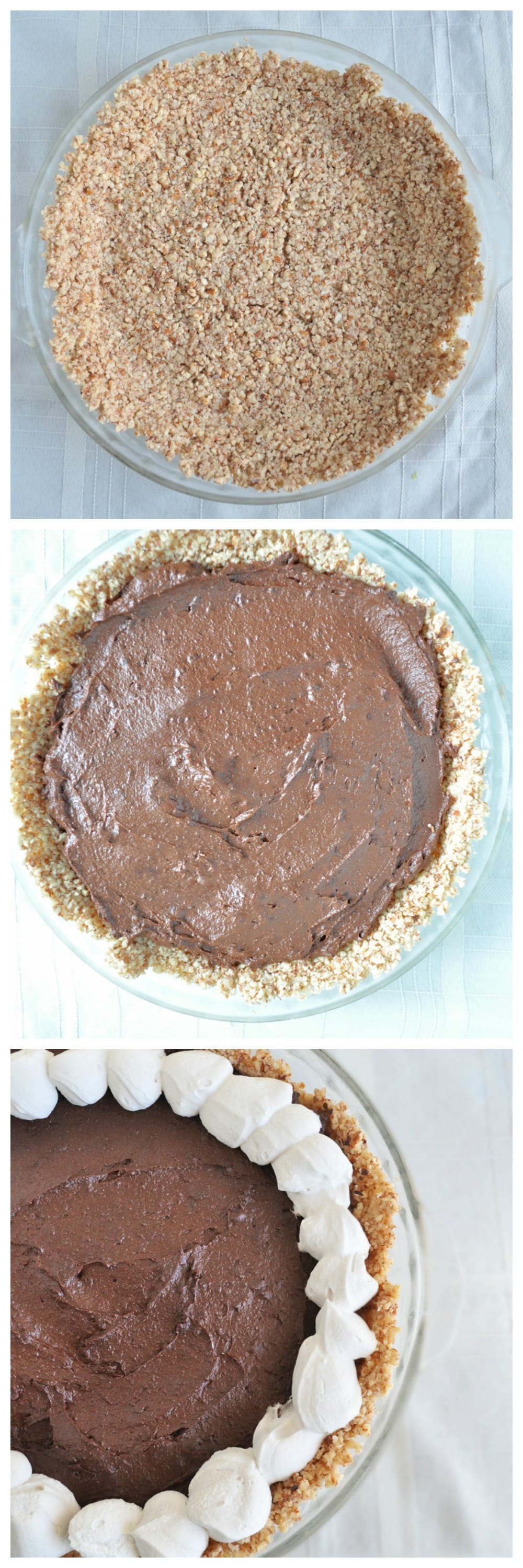 Chocolate Mousse Pie Steps