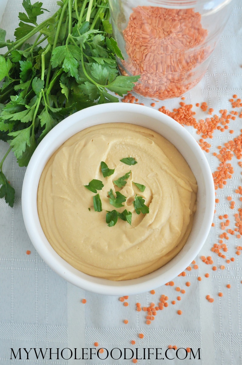 Red Lentil Hummus - My Whole Food Life