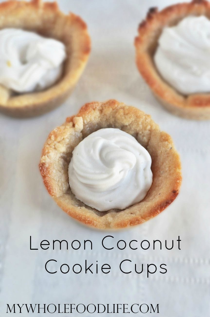 Lemon Coconut Cookie Cups P - My Whole Food Life