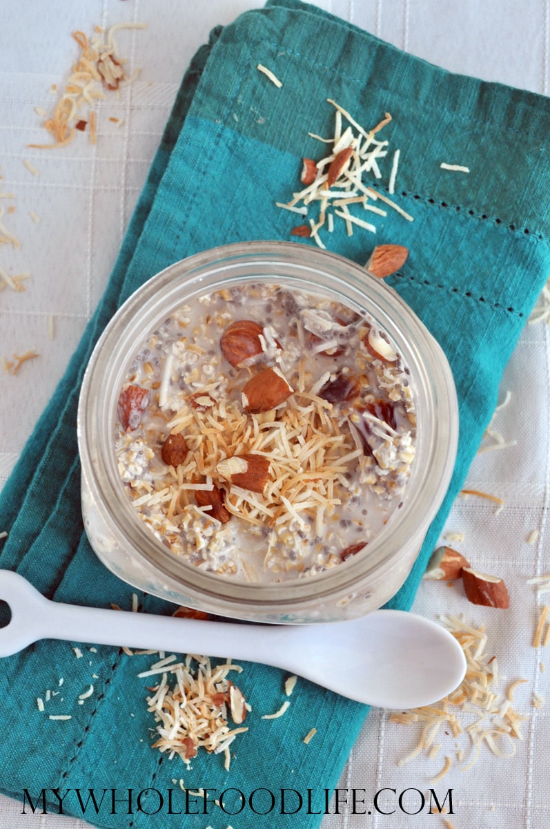 Toasted Coconut Overnight Oats - My Whole Food Life