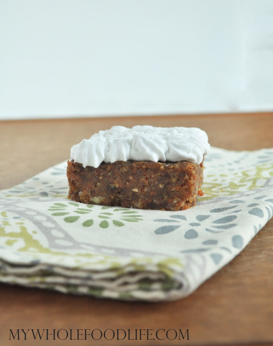 Frosted Carrot Cake Bars - My Whole Food Life