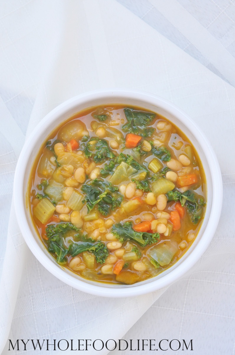 Kale White Bean Squash Soup - My Whole Food Life