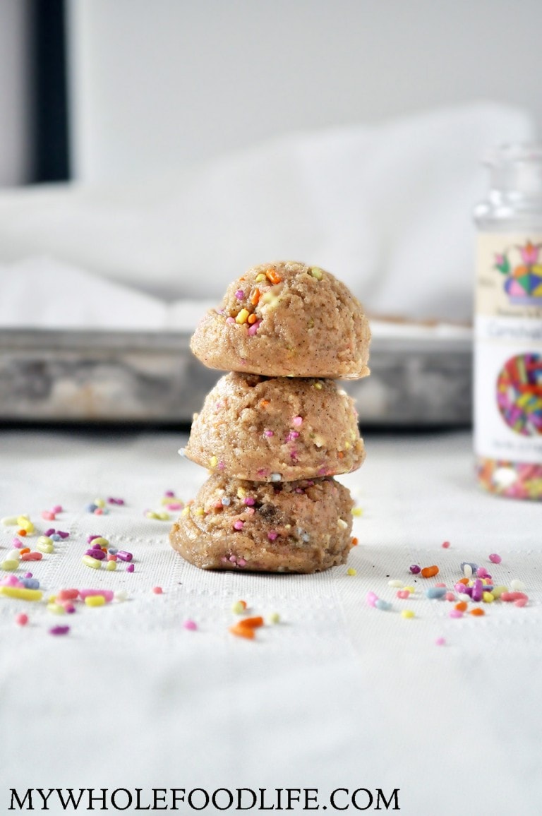 Funfetti Cookie Dough Bites Vegan My Whole Food Life