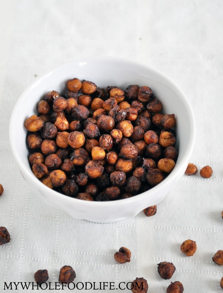 Gingerbread Roasted Chickpeas - My Whole Food Life