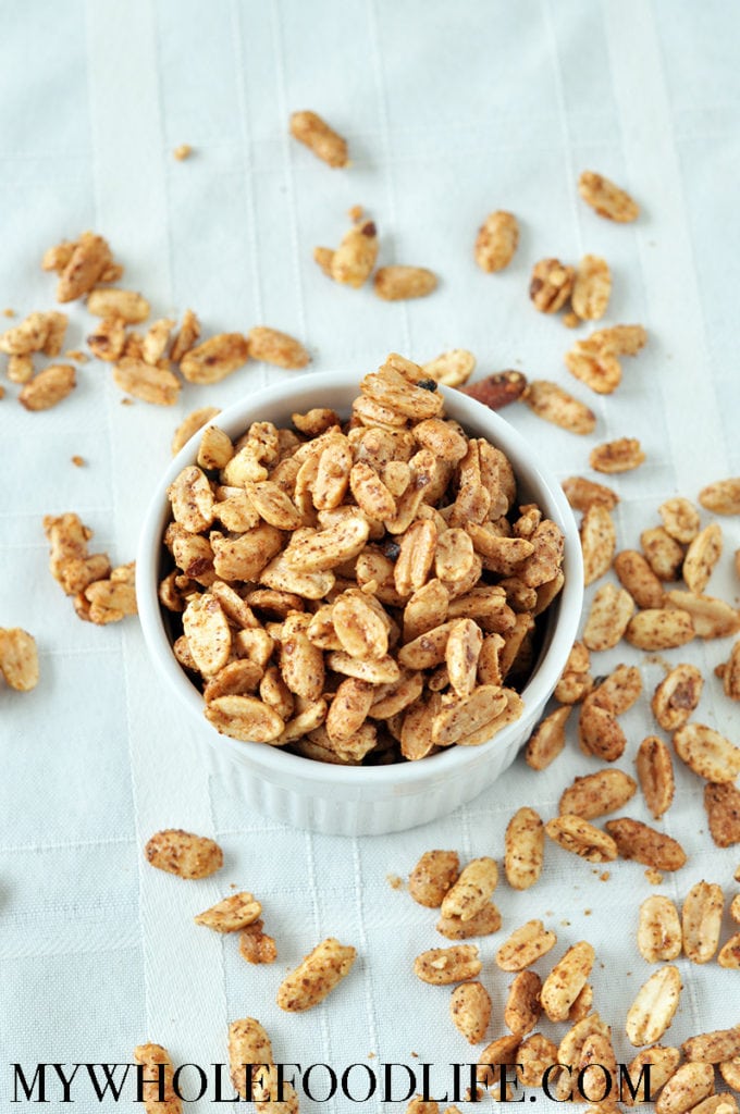 sweet and spicy roasted peanuts