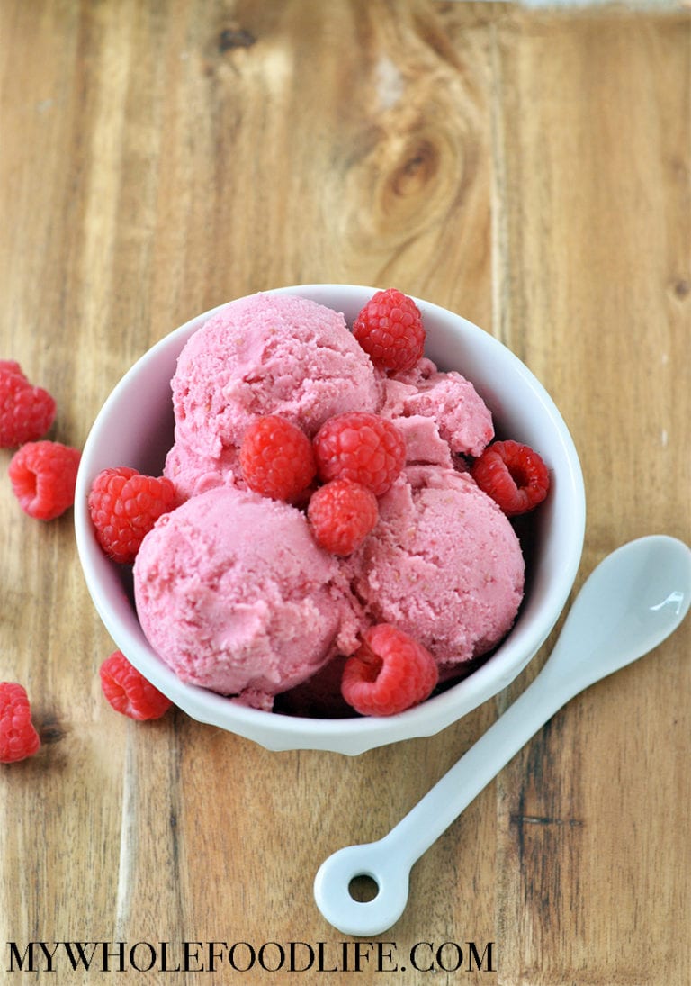 Raspberry Coconut Ice Cream (Vegan) My Whole Food Life