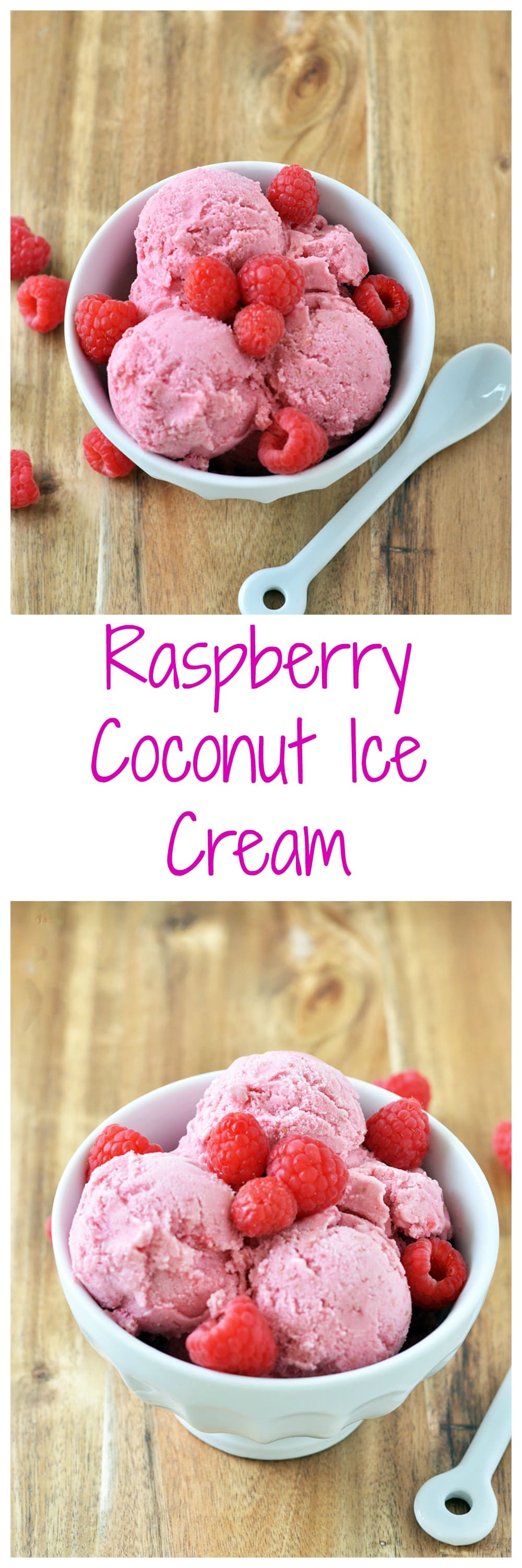 Raspberry Coconut Ice Cream (Vegan) - My Whole Food Life