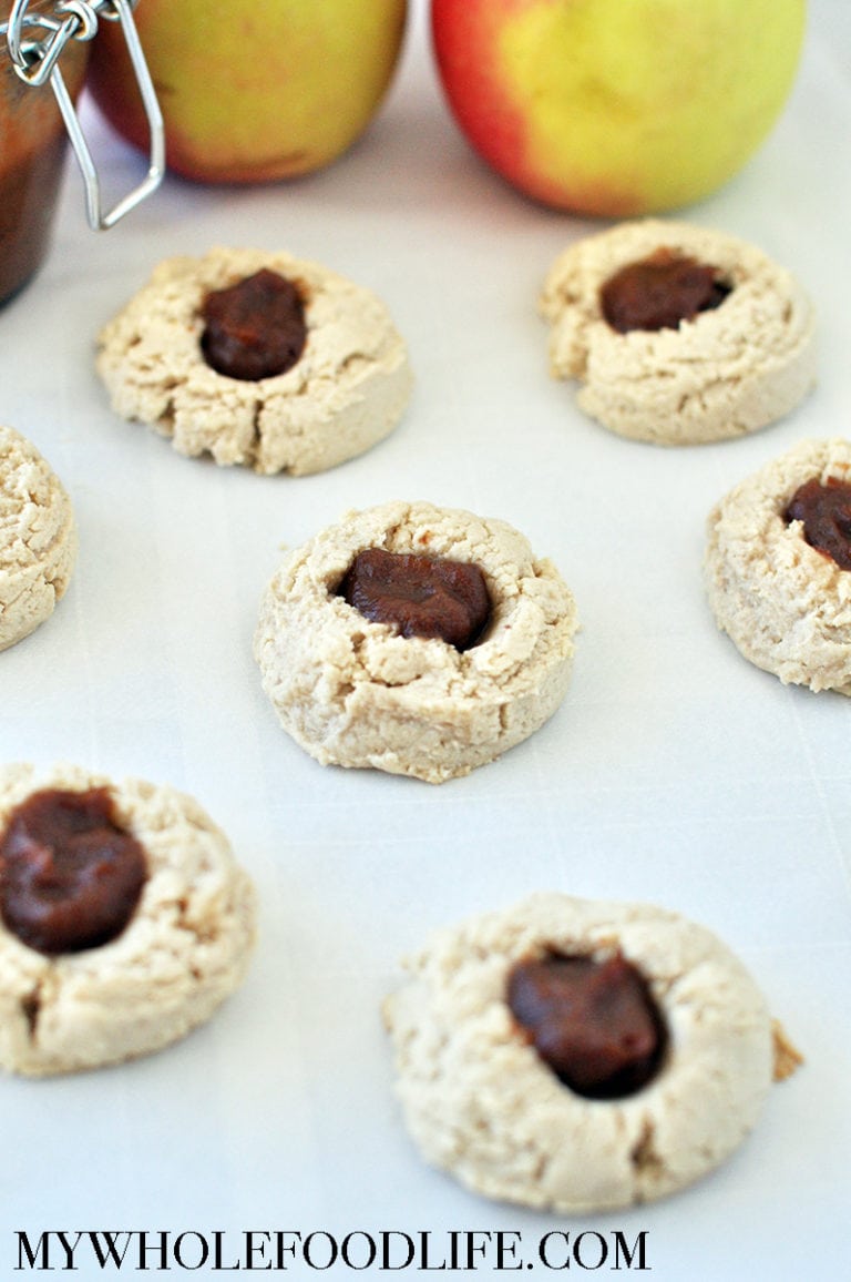 Apple Butter Thumbprint Cookies - My Whole Food Life