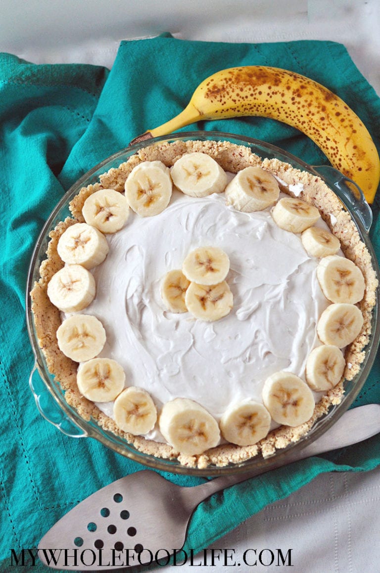 Healthy Banana Coconut Cream Pie - My Whole Food Life