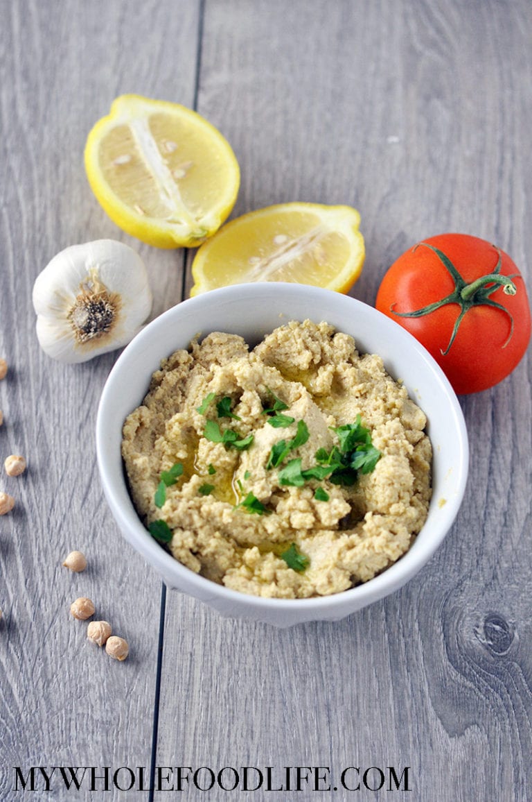 Roasted Garlic Hummus Recipe - My Whole Food Life