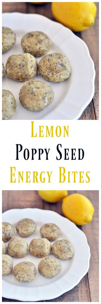Lemon Poppy Seed Energy Bites