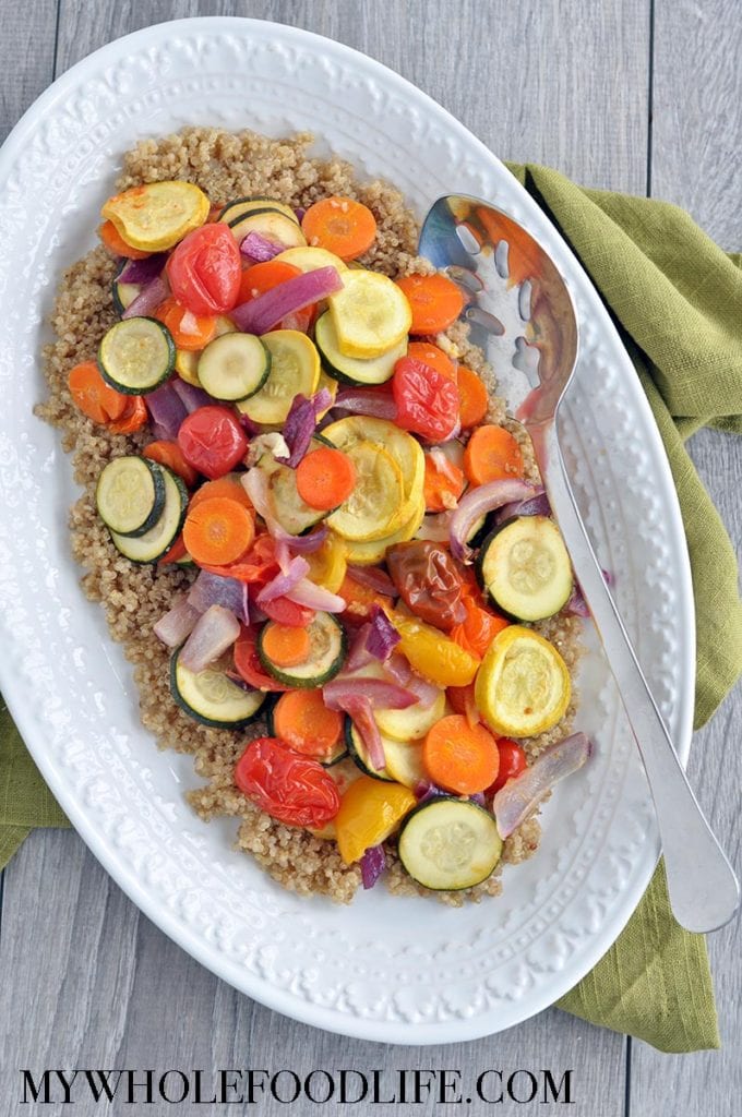quinoa with roasted vegetables 