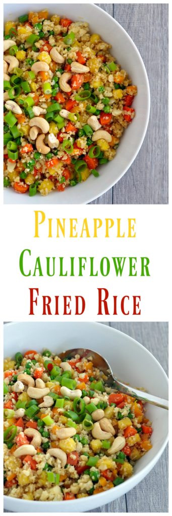 pineapple cauliflower fried rice