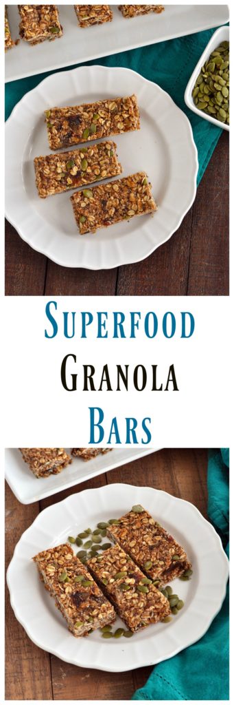 No Bake Super Food Granola Bars