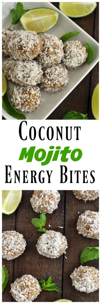 Coconut Mojito Energy Bites