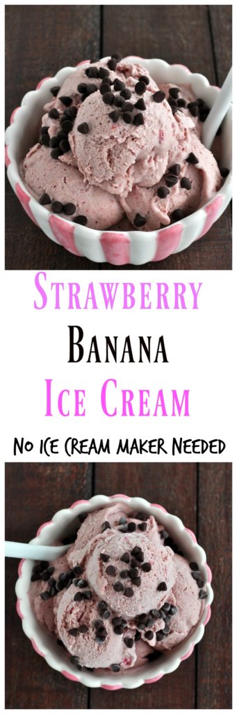 Healthy Strawberry Banana Ice Cream